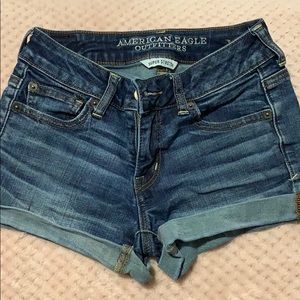 American eagle jean shorts